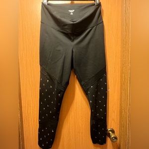 Black & Gold Palm Tree Old Navy Go Dry Active Legging